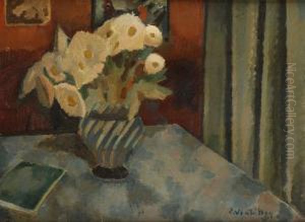 Bouquet De Fleurs Oil Painting by Ernest Ventrillon