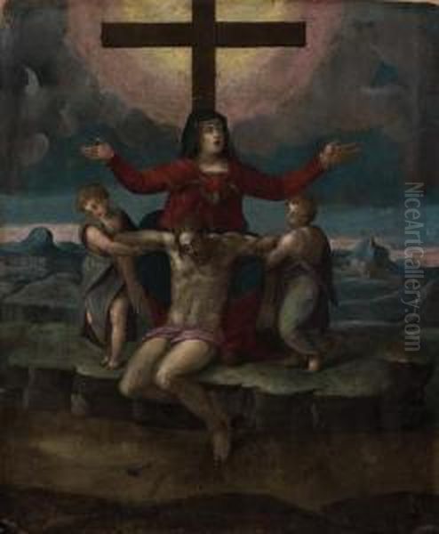 Pieta Oil Painting by Marcello Venusti