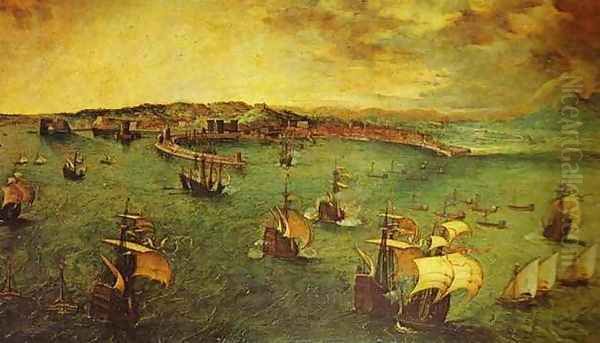 The Bay of Naples Oil Painting by Pieter the Elder Bruegel