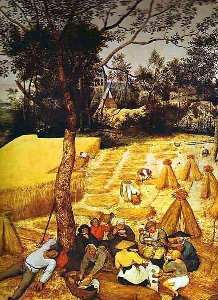 The Corn Harvest (August) 2 Oil Painting by Pieter the Elder Bruegel