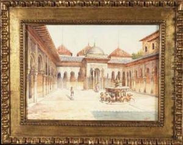 Le Riad Oil Painting by Trophime Verany