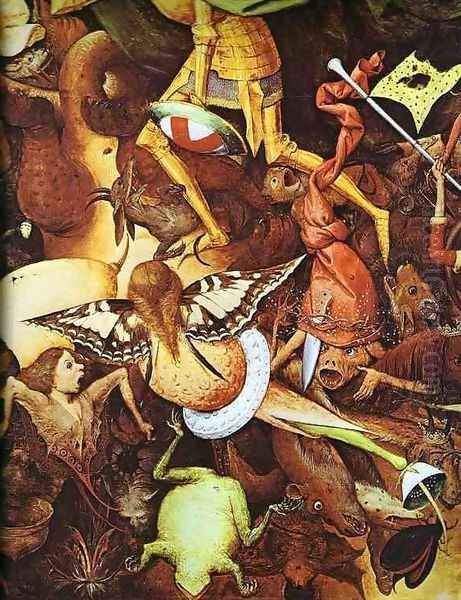 The fall of the rebel angels (detail 2) Oil Painting by Pieter the Elder Bruegel