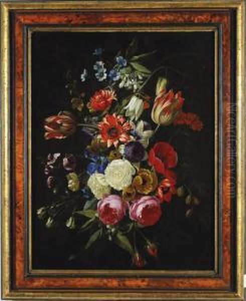 Natura Morta Con Fiori Oil Painting by Caspar Pieter I Verbrugghen