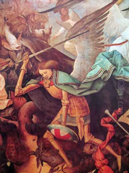 The fall of the rebel angels (detail 1) Oil Painting by Pieter the Elder Bruegel