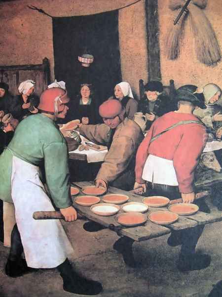 Peasant wedding (detail 1) Oil Painting by Pieter the Elder Bruegel