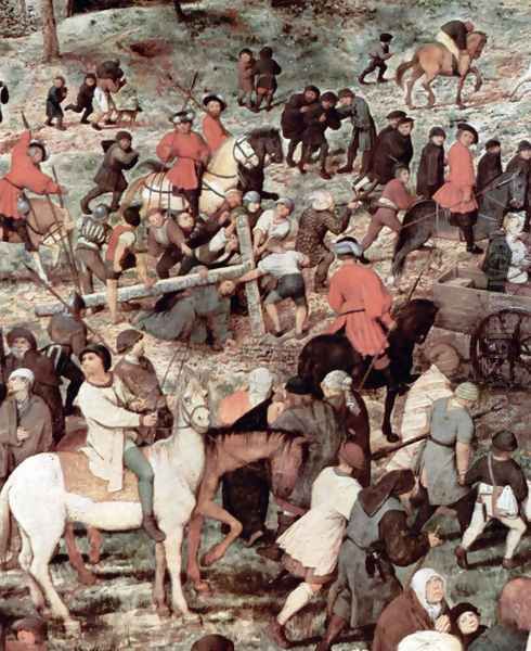 Christ Carrying the Cross (detail 4) Oil Painting by Pieter the Elder Bruegel