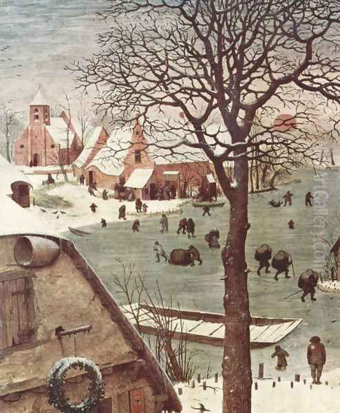 The Numbering at Bethlehem, Detail 2 Oil Painting by Pieter the Elder Bruegel