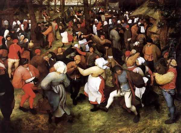 Wedding Dance in the Open Air Oil Painting by Pieter the Elder Bruegel