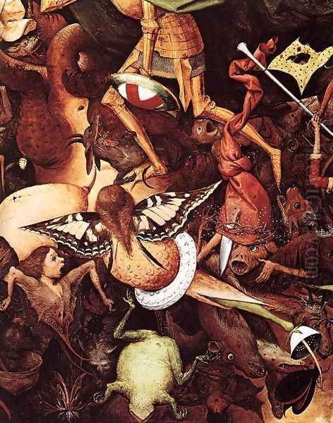 The Fall of the Rebel Angels (detail) Oil Painting by Pieter the Elder Bruegel