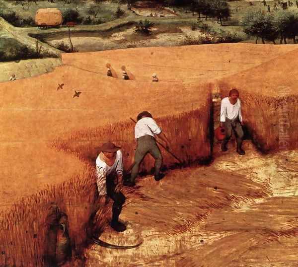 The Corn Harvest (detail) Oil Painting by Pieter the Elder Bruegel