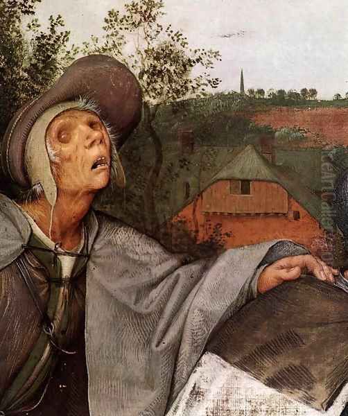 The Parable of the Blind Leading the Blind (detail) 2 Oil Painting by Pieter the Elder Bruegel