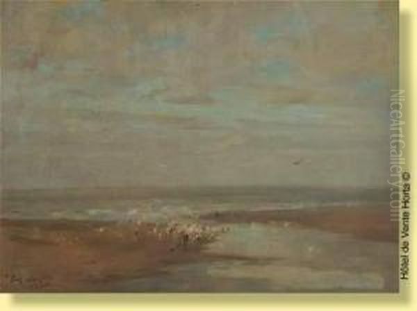 La Mer Du Nord Oil Painting by Eugene Verdyen