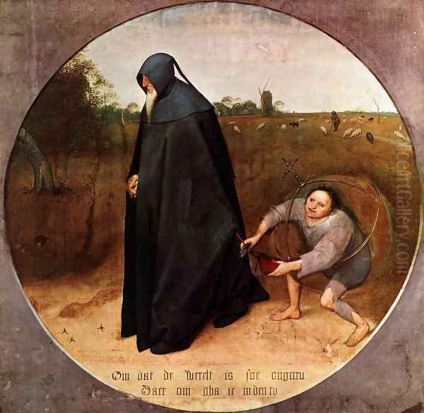 The Misanthrope Oil Painting by Pieter the Elder Bruegel