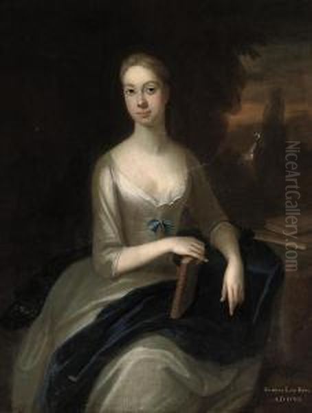 Portrait Of A Lady, Traditionally Identified As Isabella Lady King Oil Painting by Johannes or Jan Verelst