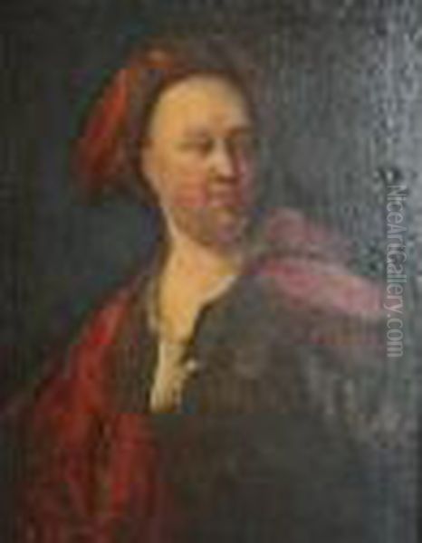 Portrait Of A Gentleman Oil Painting by Johannes or Jan Verelst