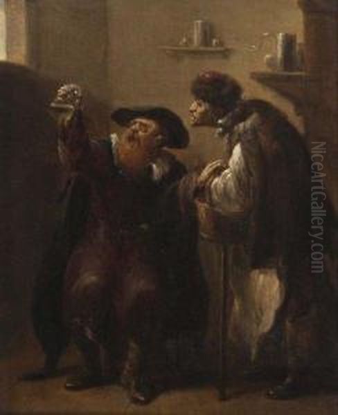 La Consultation Medicale Oil Painting by Pieter Harmensz Verelst