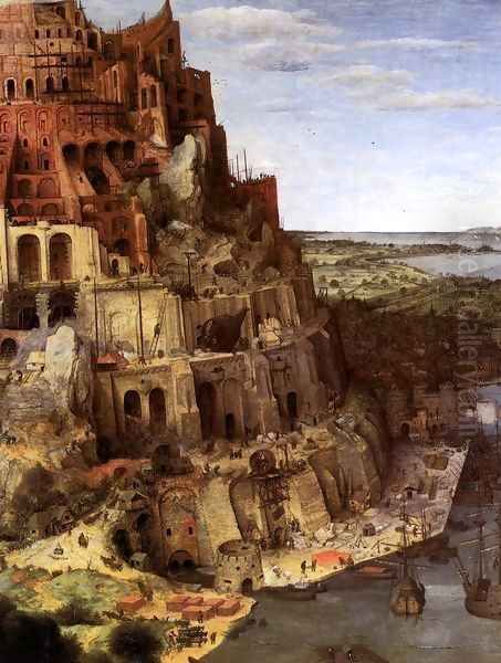 The Tower of Babel (detail) Oil Painting by Pieter the Elder Bruegel