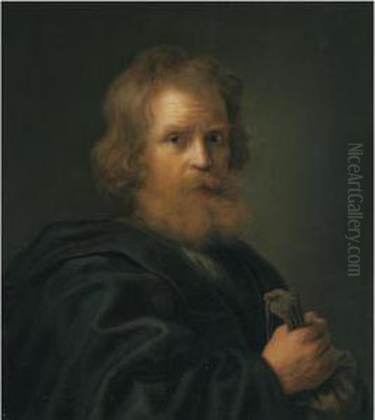 Portrait Of A Bearded Man Oil Painting by Pieter Harmensz Verelst