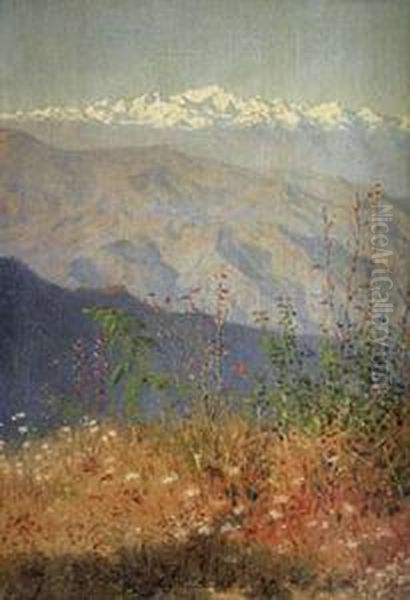 Paesaggio Montano Oil Painting by Vasili Vasilyevich Vereshchagin