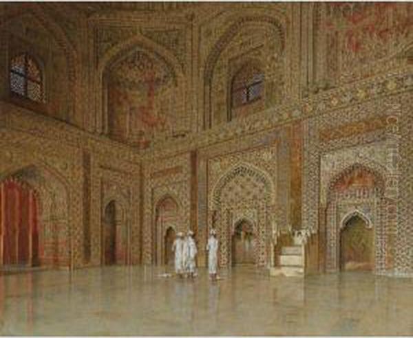 The Chief Mosque In Futtehpore Sikri Oil Painting by Vasily Vasilievich Vereschagin