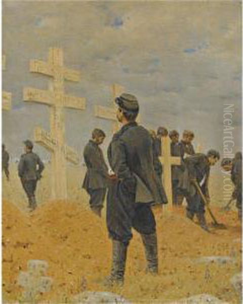 The Fallen Heroes Oil Painting by Vasily Vasilievich Vereschagin