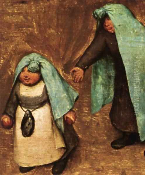 Children's Games (detail) 7 Oil Painting by Pieter the Elder Bruegel