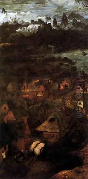 Gloomy Day (detail) Oil Painting by Pieter the Elder Bruegel