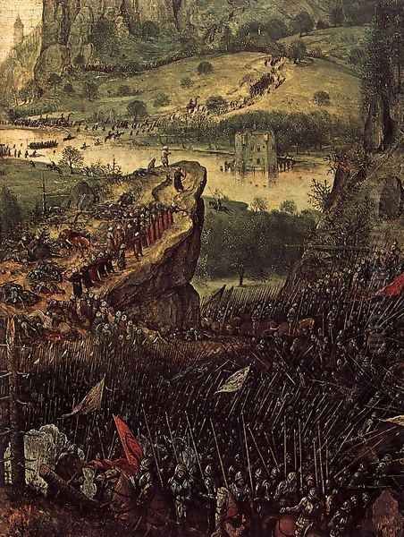 The Suicide of Saul (detail) 2 Oil Painting by Pieter the Elder Bruegel