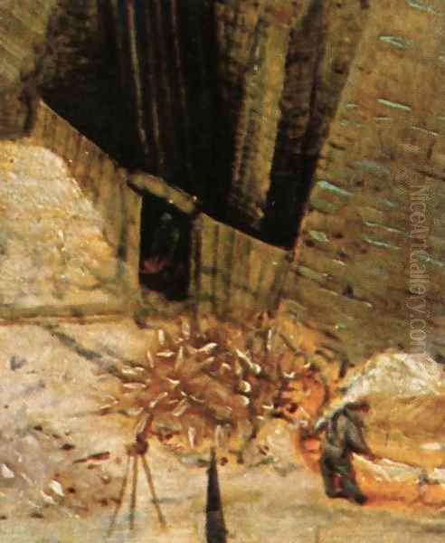 The Tower of Babel (detail) 11 Oil Painting by Pieter the Elder Bruegel