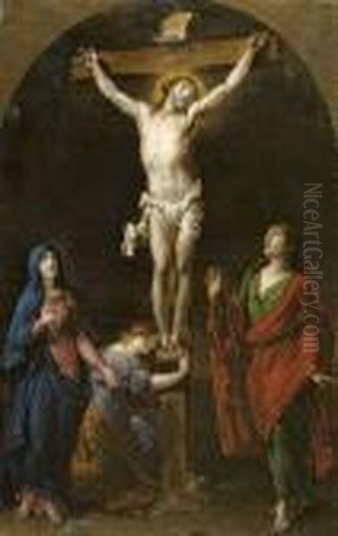 La Crucifixion Oil Painting by Pierre Joseph Verhaghen