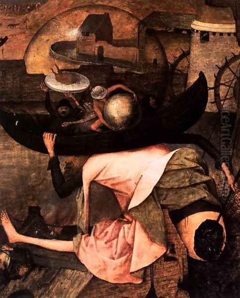 Dulle Griet (detail) 2 Oil Painting by Pieter the Elder Bruegel