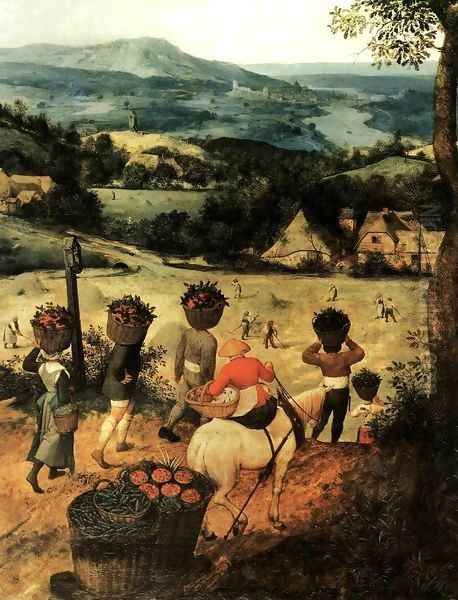 Haymaking (detail) 3 Oil Painting by Pieter the Elder Bruegel