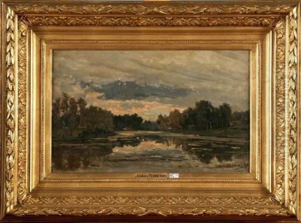 Etang Du Rouge-cloitre Oil Painting by Isidore Verheyden