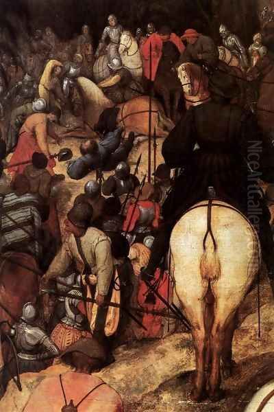 The Conversion of Saul (detail) 3 Oil Painting by Pieter the Elder Bruegel