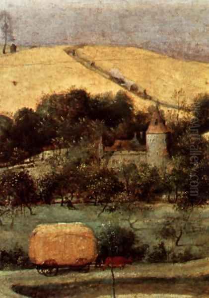 The Corn Harvest (detail) 2 Oil Painting by Pieter the Elder Bruegel