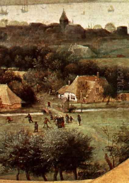 The Corn Harvest (detail) 3 Oil Painting by Pieter the Elder Bruegel