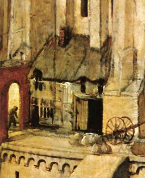 The Tower of Babel (detail) 14 Oil Painting by Pieter the Elder Bruegel