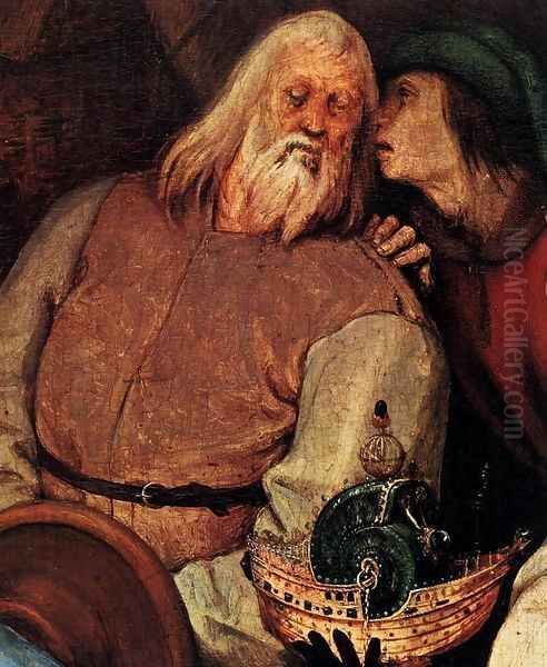 The Adoration of the Kings (detail) 2 Oil Painting by Pieter the Elder Bruegel