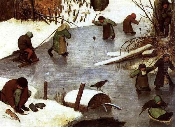 The Census at Bethlehem (detail) 5 Oil Painting by Pieter the Elder Bruegel