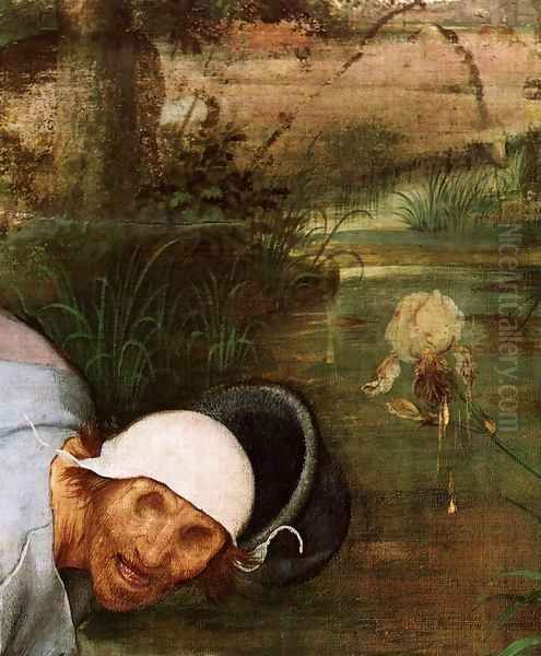 The Parable of the Blind Leading the Blind (detail) 4 Oil Painting by Pieter the Elder Bruegel