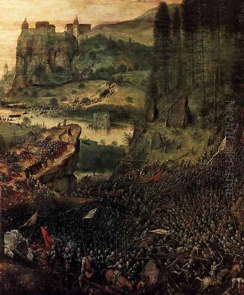 The Suicide of Saul (detail) Oil Painting by Pieter the Elder Bruegel