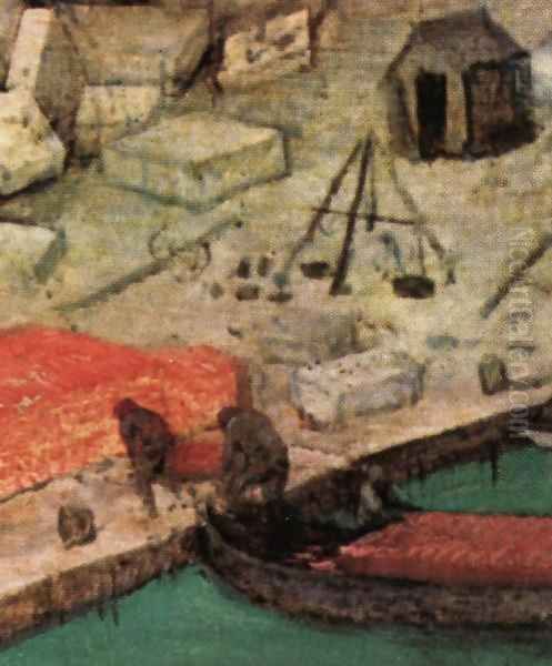 The Tower of Babel (detail) 19 Oil Painting by Pieter the Elder Bruegel