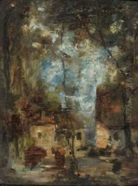 Maisons Dans Les Bois Oil Painting by Francois Vernay