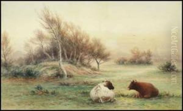 Morning, Wimbledon Common Oil Painting by Frederick Arthur Verner