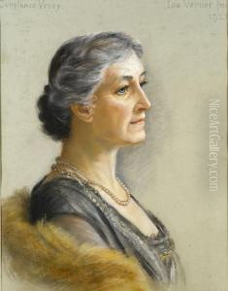 Portrait Of Constance Vesey Oil Painting by Ida Verner