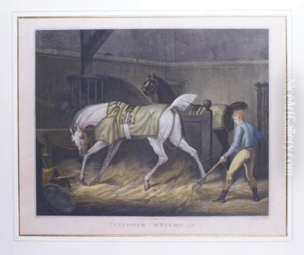 Cheval Panse A L'anglaise Oil Painting by Carle Vernet