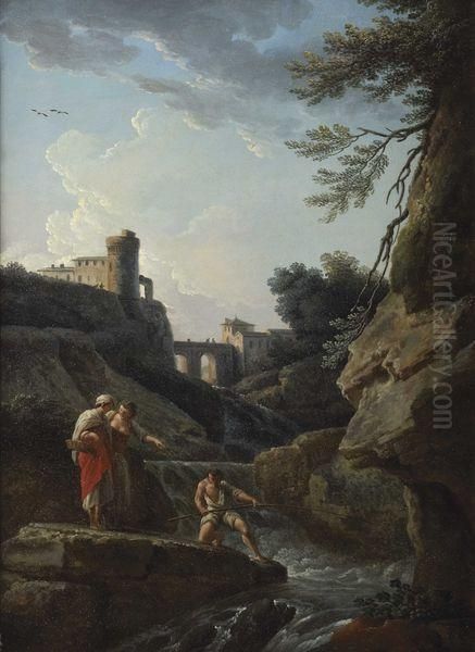 Paysage Anime Oil Painting by Claude-joseph Vernet