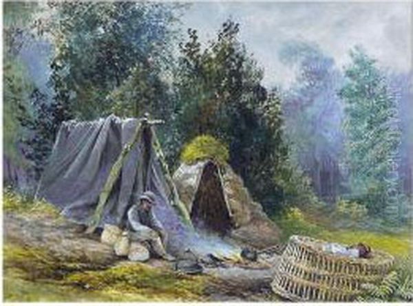 The Peat Maker Oil Painting by Ellen Vernon