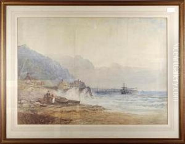 Minehead Oil Painting by William Henry Vernon