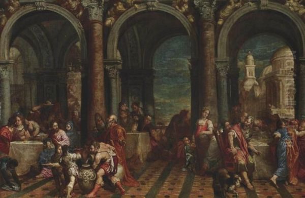 The Marriage At Cana Oil Painting by Paolo Veronese (Caliari)